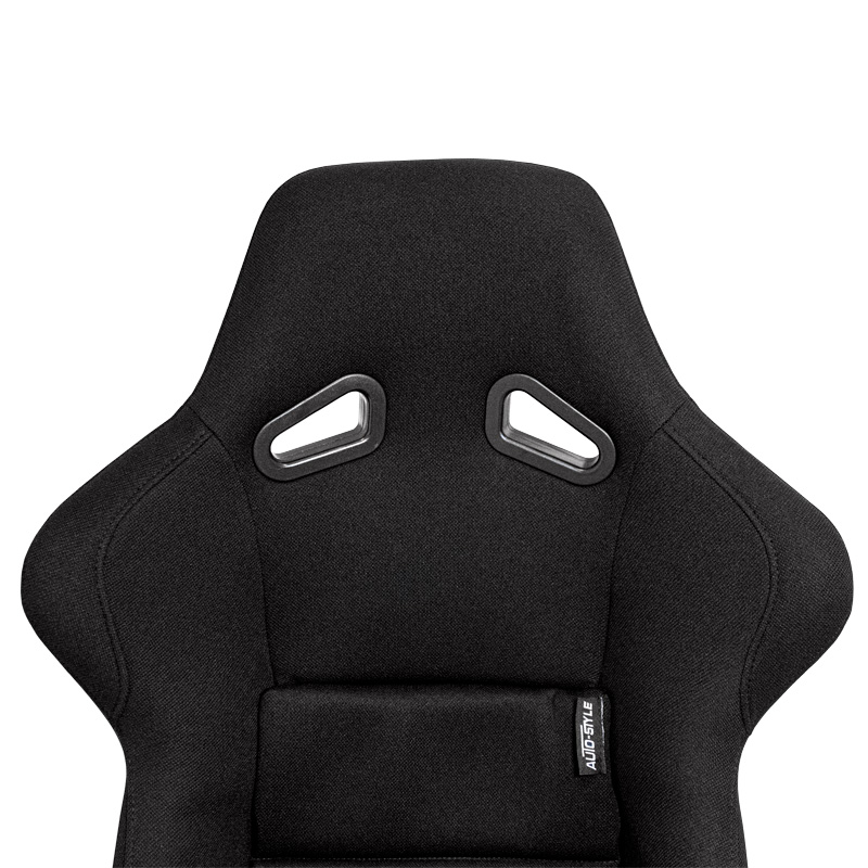 Sport seat 'BS1' - Black - Non-reclinable fibreglass back-rest - incl. slides