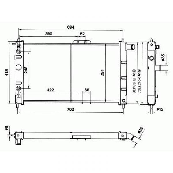 Radiator DAEWOO NEXIA 94-97 AIRCO