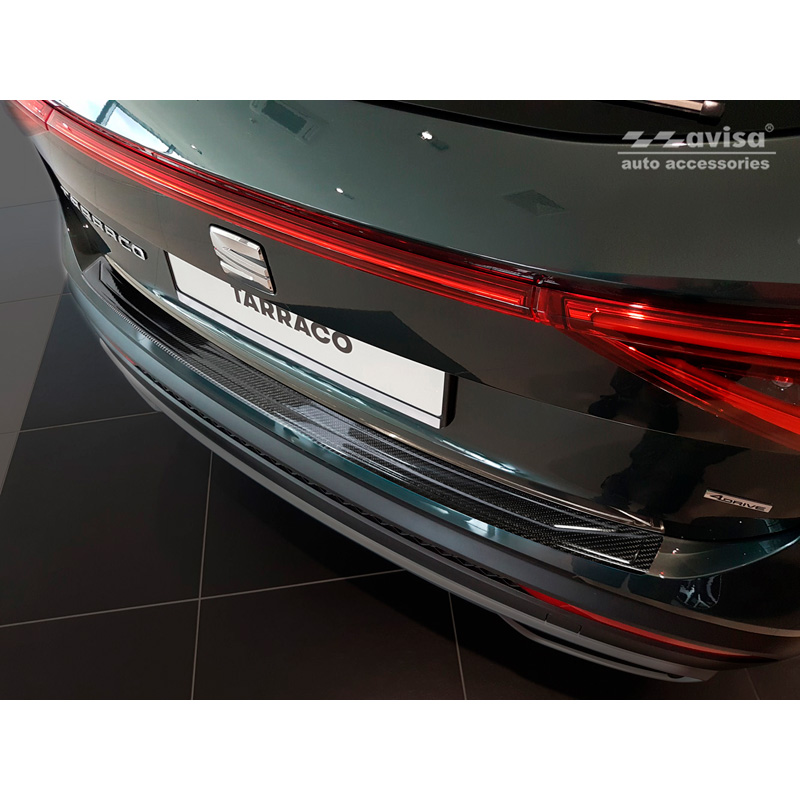 Real 3D Carbon Rear bumper protector  Seat Tarraco 2019-