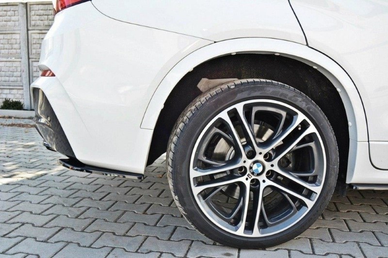 Achterzij Spoiler passend voor BMW X4 M-Pack Glanzend Zwart