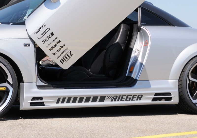 Sideskirts passend voor Audi TT with 2 schacht and 2 uitsnedes Rieger