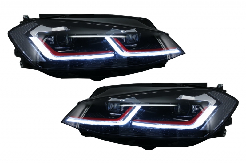 Headlights VW Golf 7.5 GTI LED Daytime Running Lights Dynamic