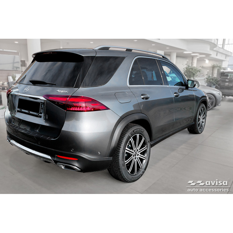 Real 3D Carbon Rear bumper protector  Mercedes GLE II (W167) Facelift 2023- Excl. AMG Line 'Ribs'