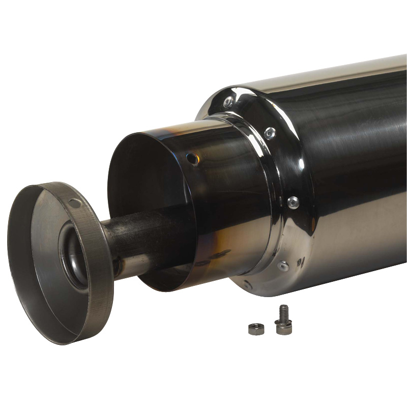 Universal sport exhaust Type X Racing 'DualSound' - Ø150mm - Straight Tip