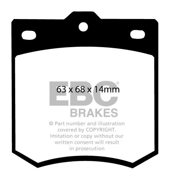 EBC Brakes TOYOTA Corona 2.0 70-71 Remblokken voorzijde