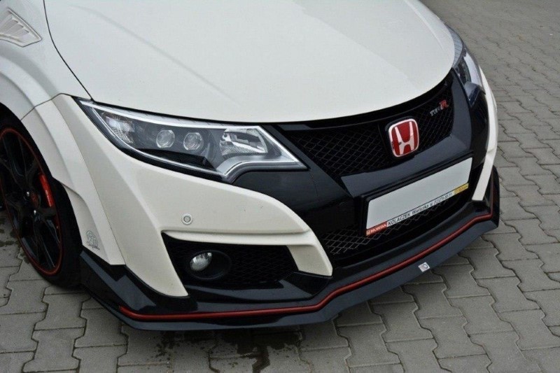 Voorspoiler Honda Civic IX Type R V.2 Glanzend Zwart
