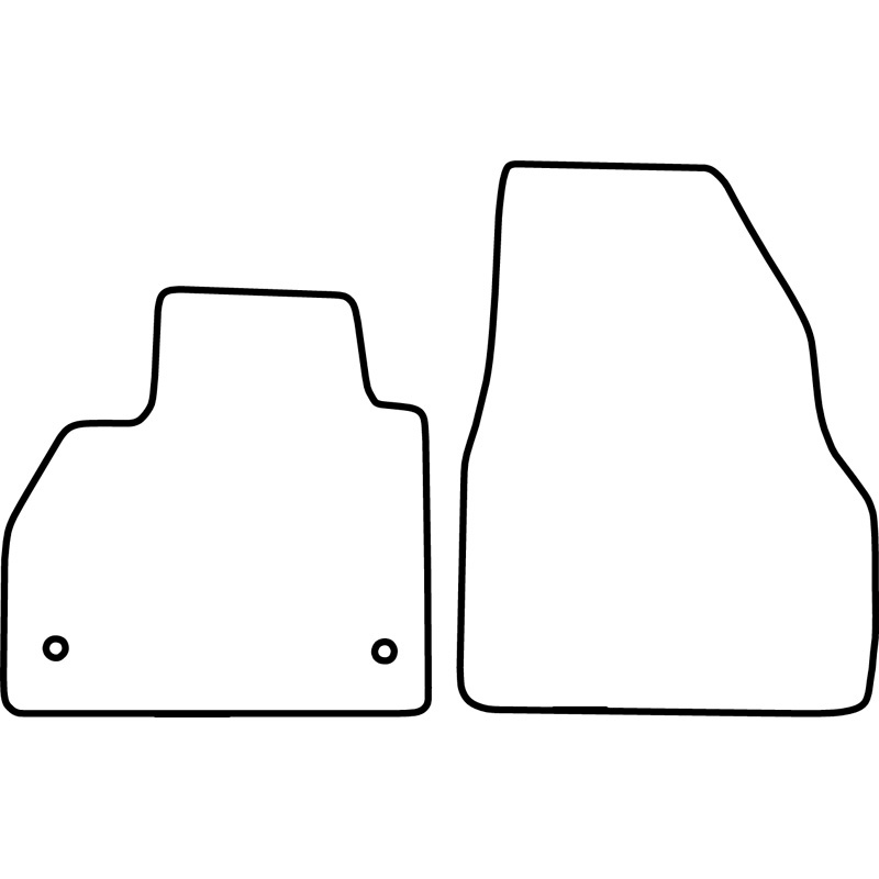 Set car mats  Renault Kangoo II 2008-2021 & Mercedes Citan 2012-2021 (only front)