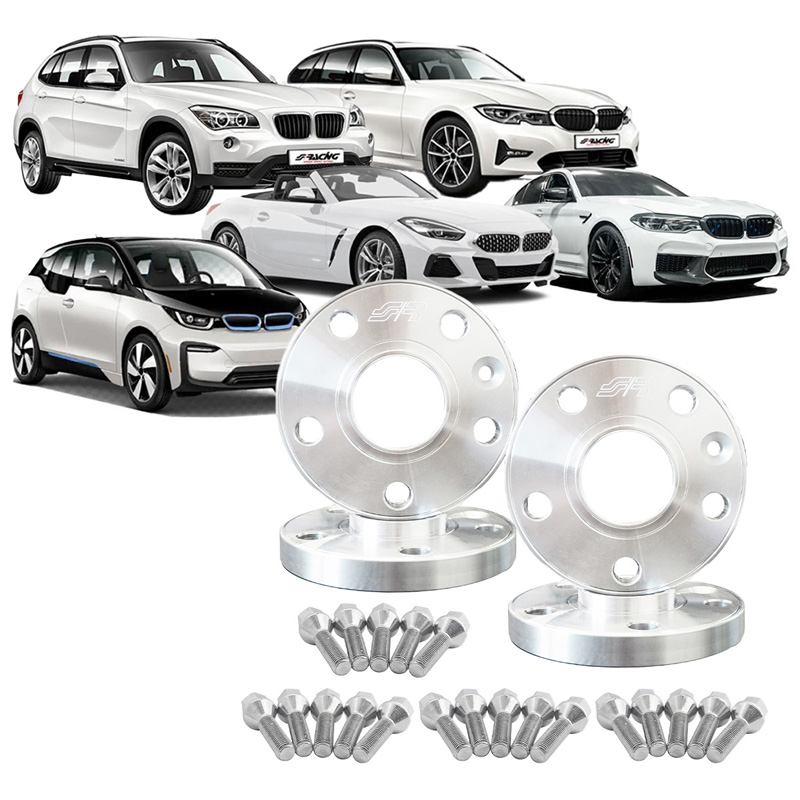Simoni Racing Aluminium Wheel Spacer Kit - 2x15mm(FA) - 2x18mm(RA) (Hub 66,6mm) including wheel bolts -  BMW various