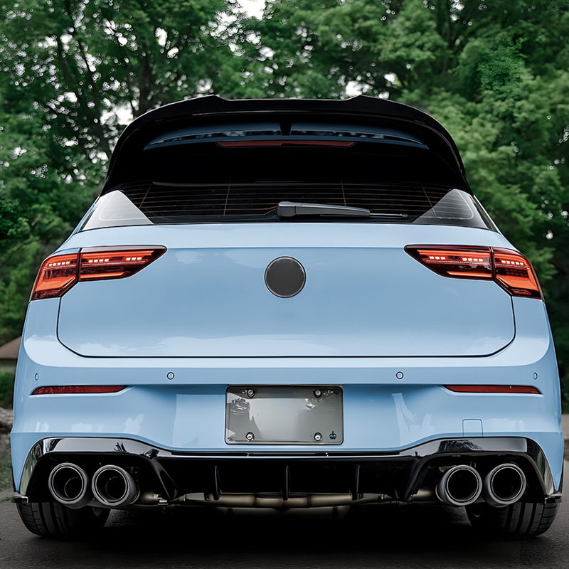 Roof spoiler (Spoiler Cap)  Volkswagen Golf VIII HB 3/5-doors Clubsport/GTi R 2020- (ABS Glossy Black)