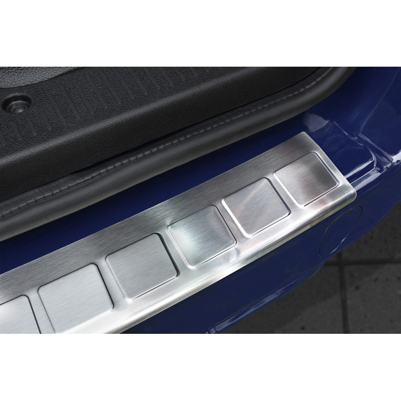 Stainless Steel Rear bumper protector  Dacia Dokker 2012-2017 & 2017- 'Ribs'