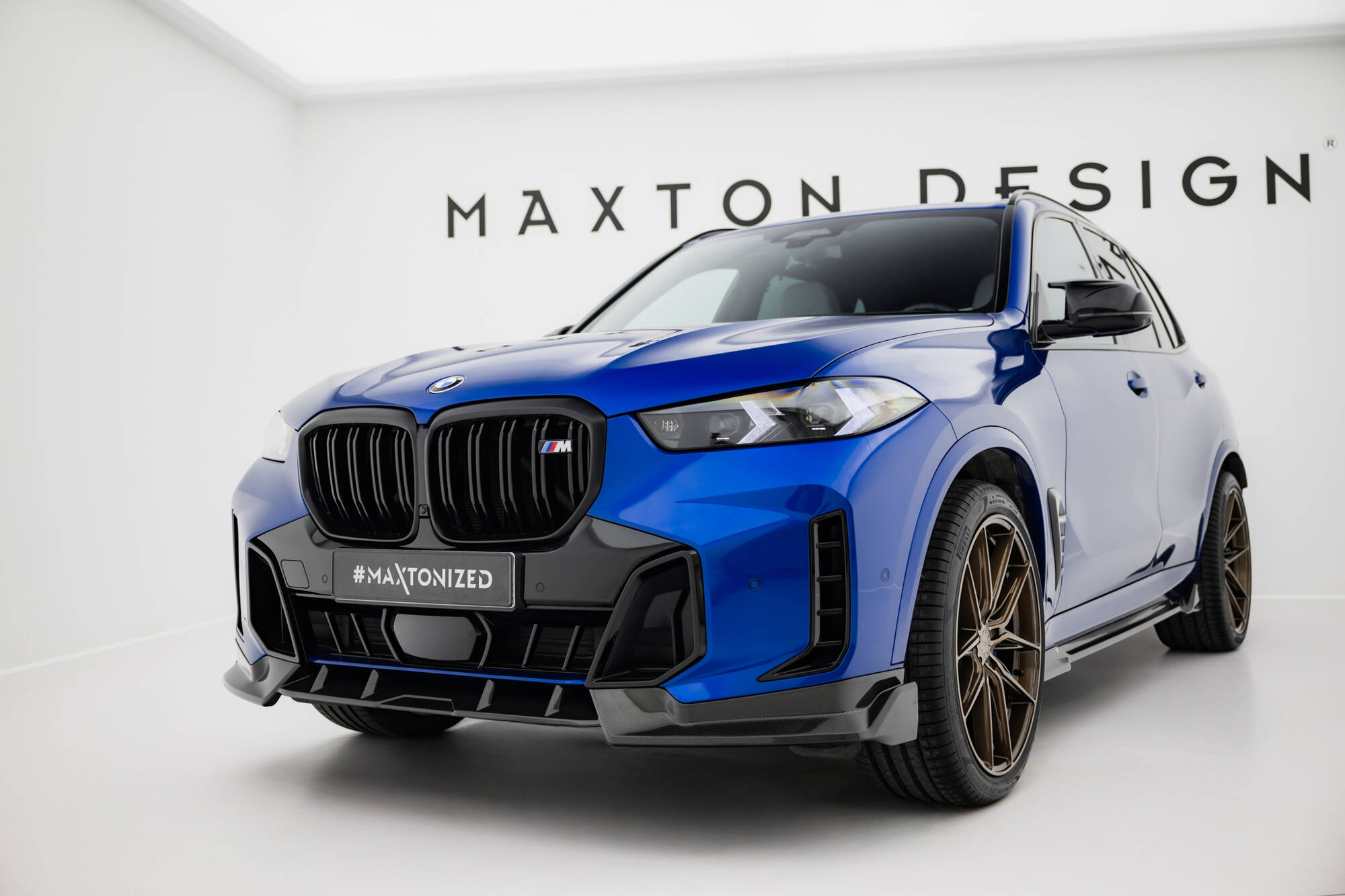 Carbon Fiber Bodykit passend voor BMW X5 M-Pack G05 Facelift Maxton Glanzend zwart
