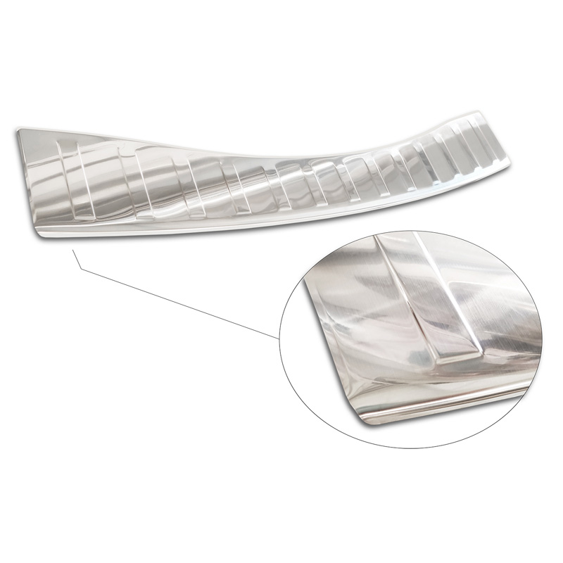 Stainless Steel Rear bumper protector  Ford Mondeo V Hatchback/Sedan 2014-2019 & Facelift 2019- 'Ribs'
