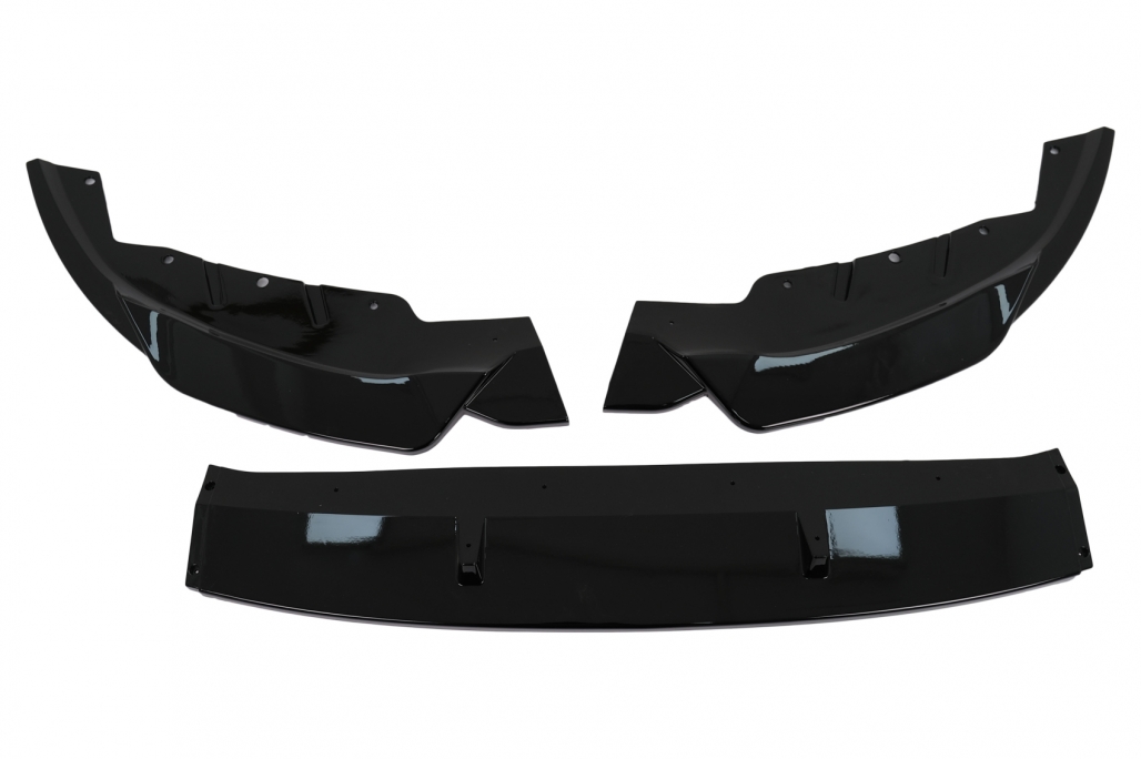 Voorspoiler passend voor BMW 5-Serie G30 G31 LCI M-Pakket Glans Zwart