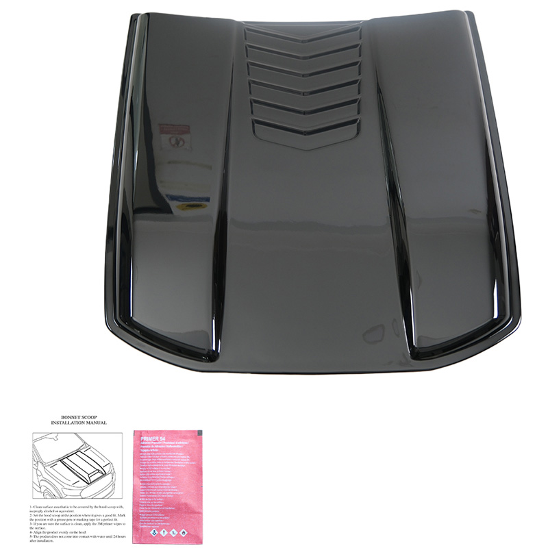 Bonnet Scoop  Volkswagen Amarok MK1 2010-2022 & Nissan Navara D40 2005-2010 - Gloss black
