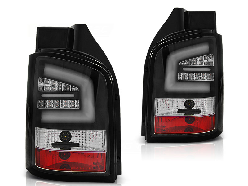 Tail Lights VW T5 Tube LED 03-10 Black