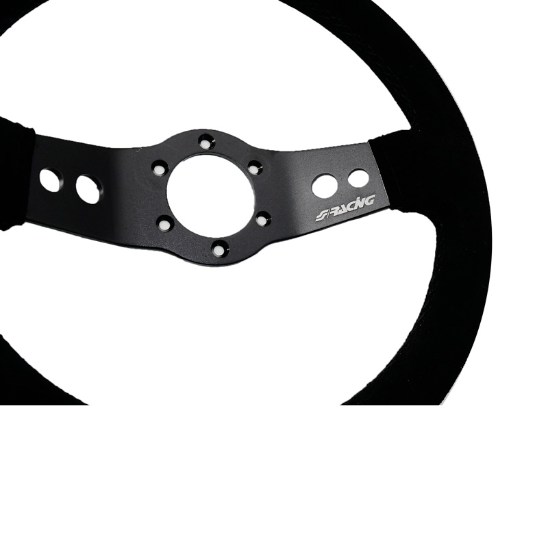 Simoni Racing Universal Steering Wheel Rally - Black Suede - Diameter 320mm