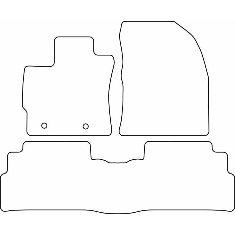 Set velour car mats  Toyota Verso 2009-