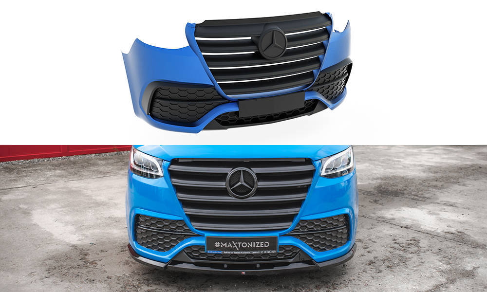 Voorbumper passend voor Mercedes-Benz Sprinter Mk3 2018- Maxton