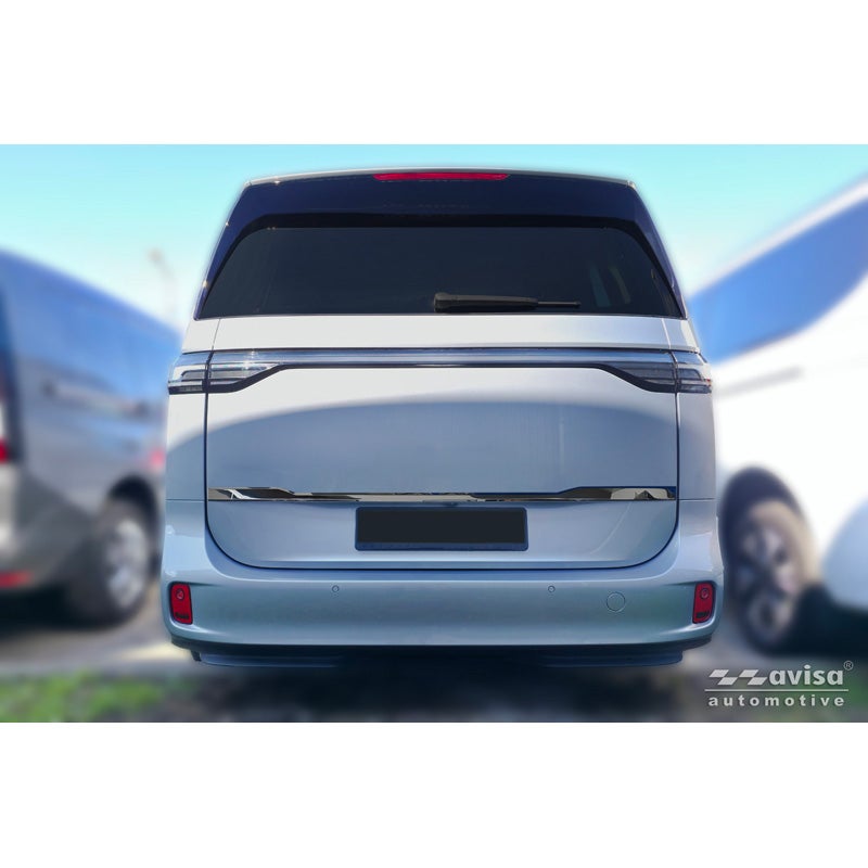 Avisa Black Chrome Stainless Steel Tailgate Trim  Volkswagen ID.Buzz 2022- (with rear hatch)