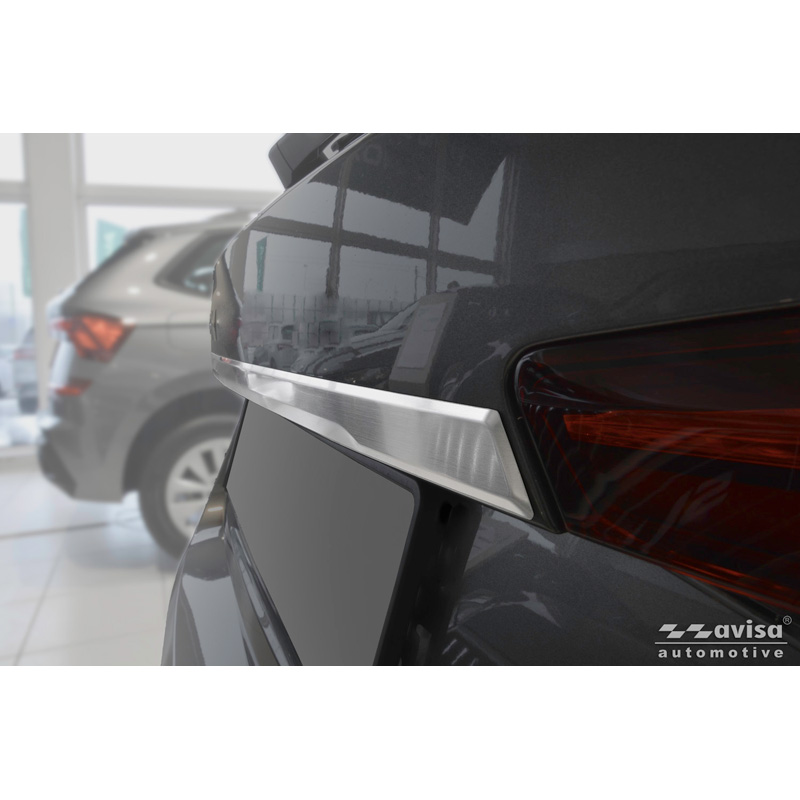 Avisa Brushed Stainless Steel Trunk Tailgate Trim Cover  Skoda Fabia IV (PJ3) 2021-