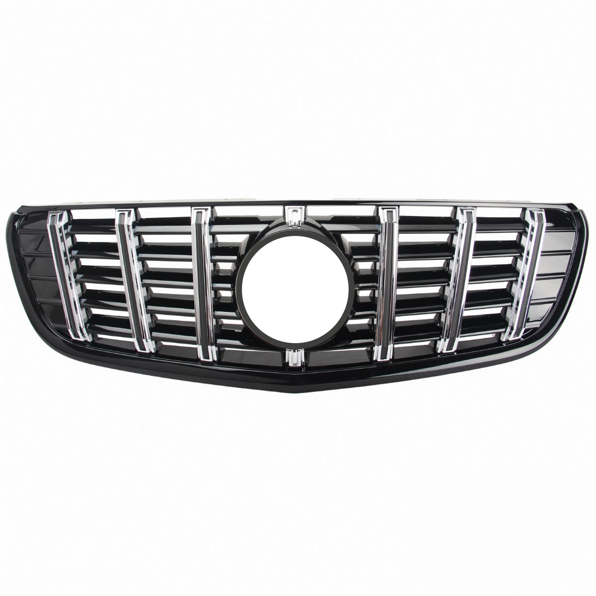 Grill passend voor Mercedes V-Class W447 Vito (2014-..) GT Look Glans Zwart/Chroom