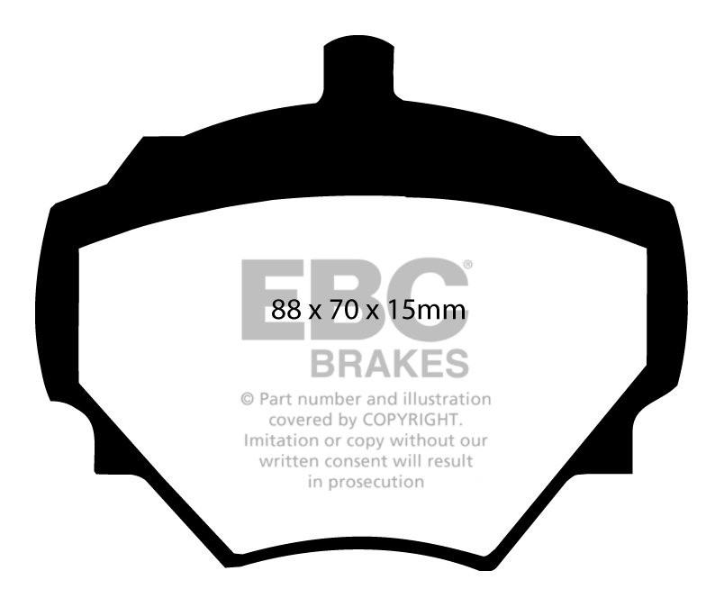 EBC Brakes LAND ROVER Defender 90 2.5 91-93 Remblokken achterzij