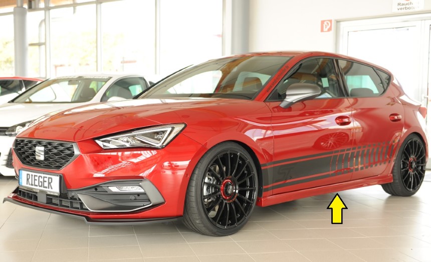 Zijskirts passend voor Seat Leon KL Rieger