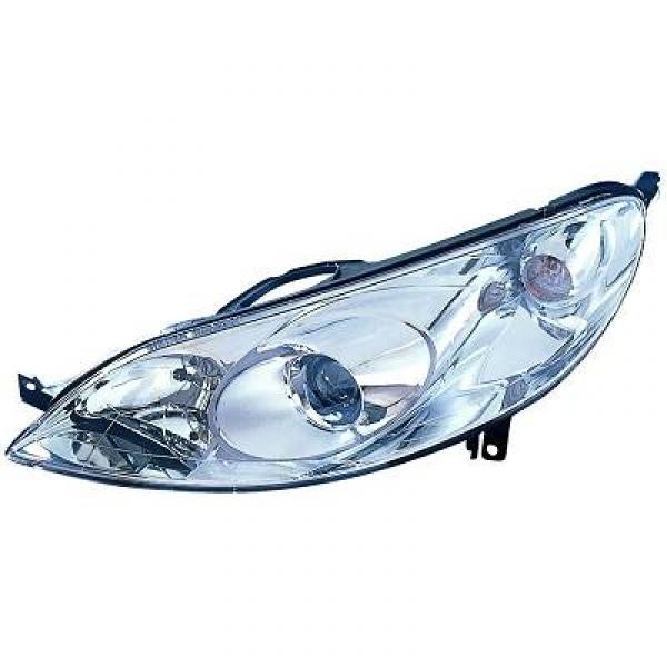 Koplamp rechts P407. 04->> TYC H7+H1