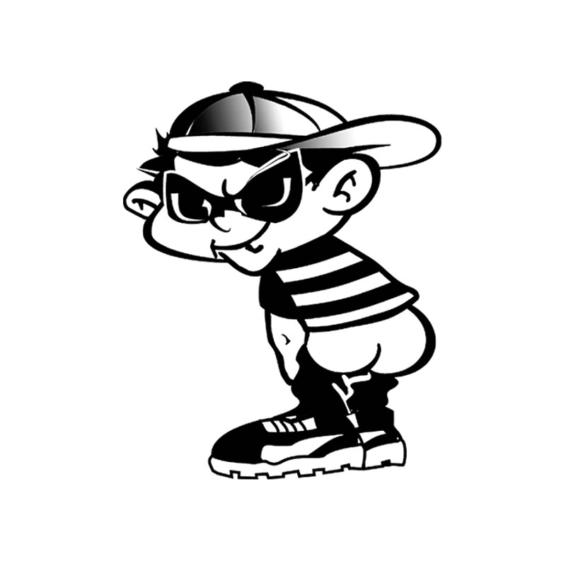 Sticker Bad Boy II - black - 14.5x11.5cm