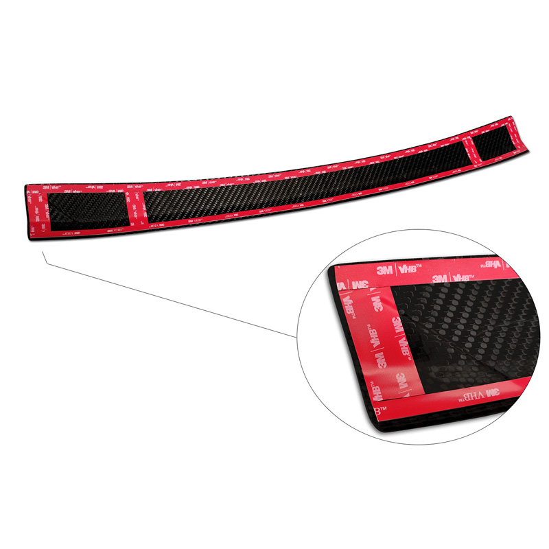 Real 3D Carbon Rear bumper protector  Mercedes C-Class Touring S206 2021- 'Ribs'