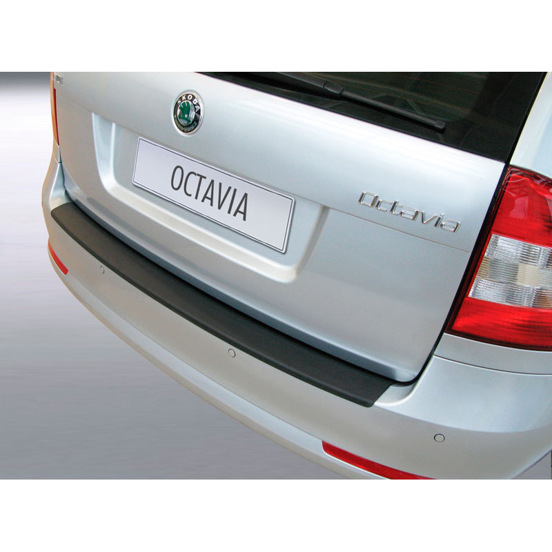 ABS Rear bumper protector  Skoda Octavia Kombi 2009-2013 Black