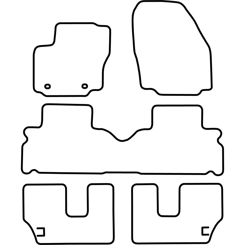 Set car mats  Ford S-Max 2006- (7 persons)