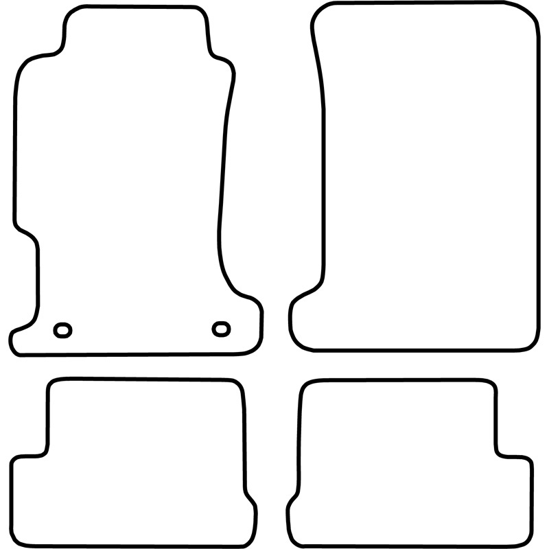 Set velour car mats  Honda Prelude 1992-1997