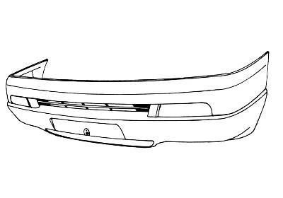 voorbumper, in primer Fiat Ulysse, 1994-2004