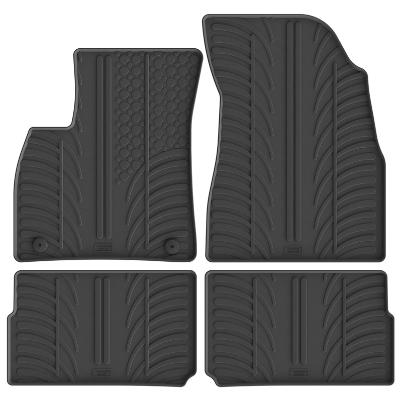 Gledring Rubber car mats set  Jaecoo 5 SHS-H (Hybrid) 2026- (T profile 4-pieces + mounting clips)