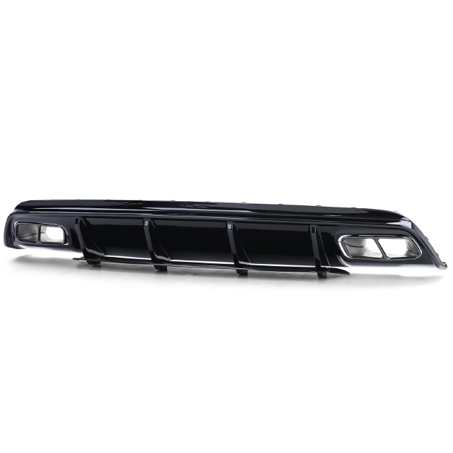 Diffuser passend voor Mercedes W176 A45 Edition Glans zwart, zwart Sierstukken