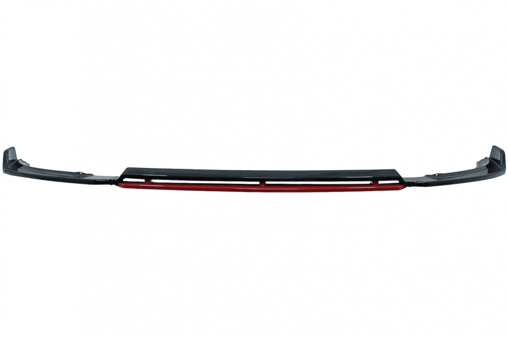 Voorspoiler passend voor VW Polo Glans Zwart/Rood