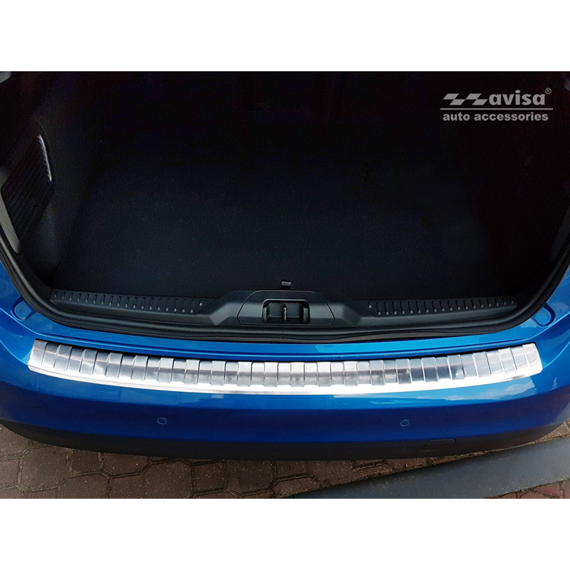Stainless Steel Rear bumper protector  Ford Focus IV HB 5-doors (incl. ST-Line) 2018-2021 & Facelift 2021- 'Ribs'