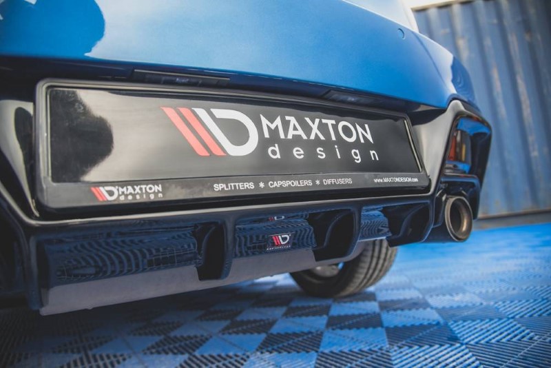 Diffuser passend voor BMW 1-Serie M135I F20 Maxton Design glans zwart