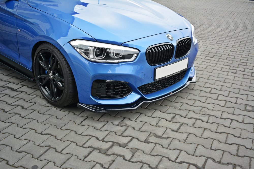 Voorspoiler passend voor BMW 1-Serie F20/F21 Facelift M-Power V2 Gloss Black