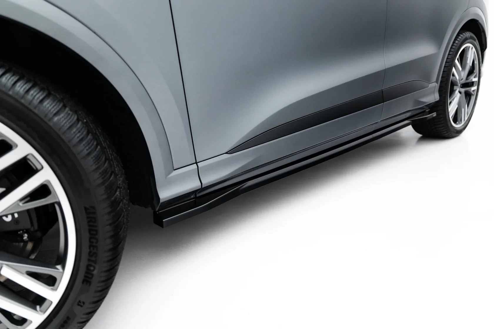 Zijskirts passend voor Audi SQ5 / Q5 S-Line Sportback / SUV Mk3 Maxton Glans Zwart