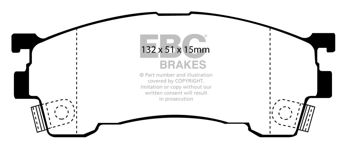 EBC Brakes MAZDA MX6 2.0 92-97 Remblokken voorzijde