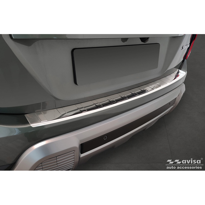 Stainless Steel Rear bumper protector  SsangYong Torres (J100) 2022- 'Ribs'