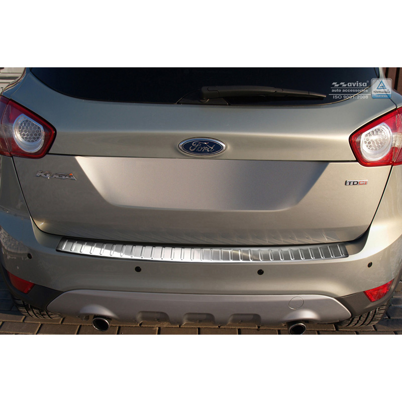 Stainless Steel Rear bumper protector  Ford Kuga 2008-2013 'Ribs'