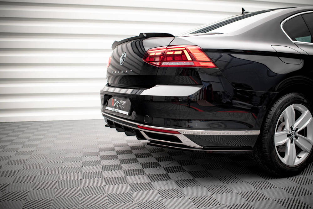 Diffuser passend voor VW Passat B8 FL Maxton Glans Zwart