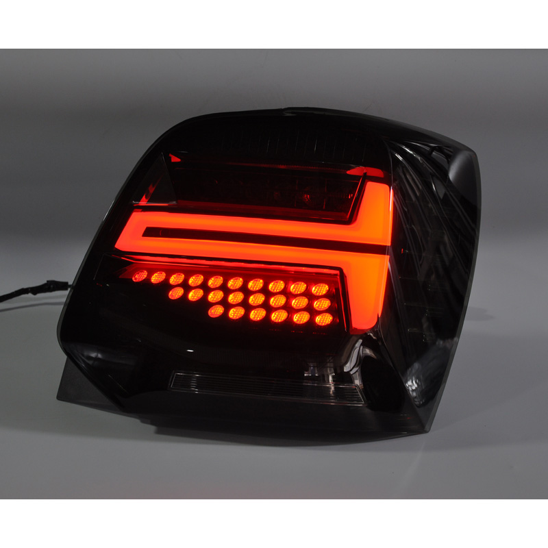 Set LED Tail Lights  Volkswagen Polo 6R/6C 2009-2017 - Black - incl. Dynamic Running Light