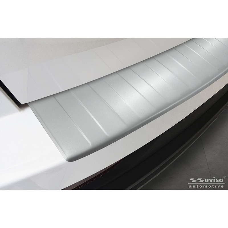 Avisa Stainless Steel Powdercoated Rear bumper protector  Skoda Karoq Facelift 2022- incl. Sportline 'Soft Silver'