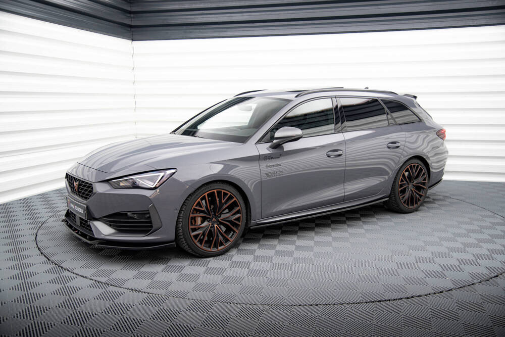 Zijskirts passend voor Cupra Leon Aero Pack Maxton Glans Zwart