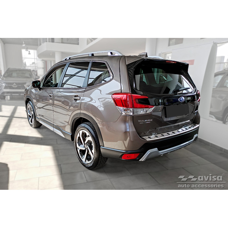 Stainless Steel Rear bumper protector  Subaru Forester (SK) 2018-2024 'STRONG EDITION'