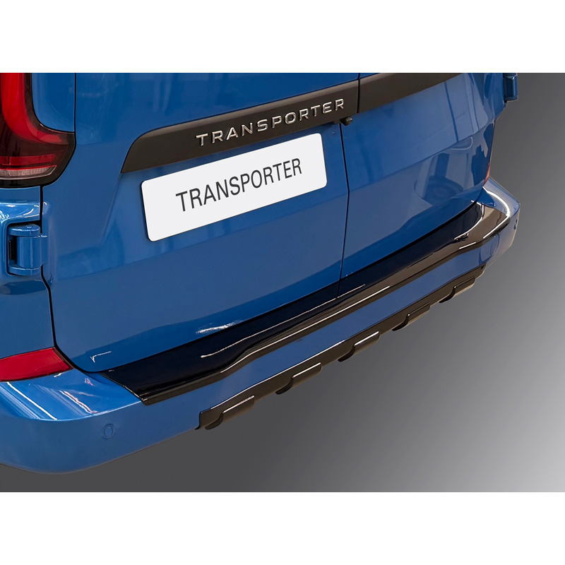RGM Rear bumper skirt 'Skid-Plate'  Ford Transit Custom / Tourneo Custom (V710) 2023- & Volkswagen Transporter T7 2024- (ABS Gloss Black)
